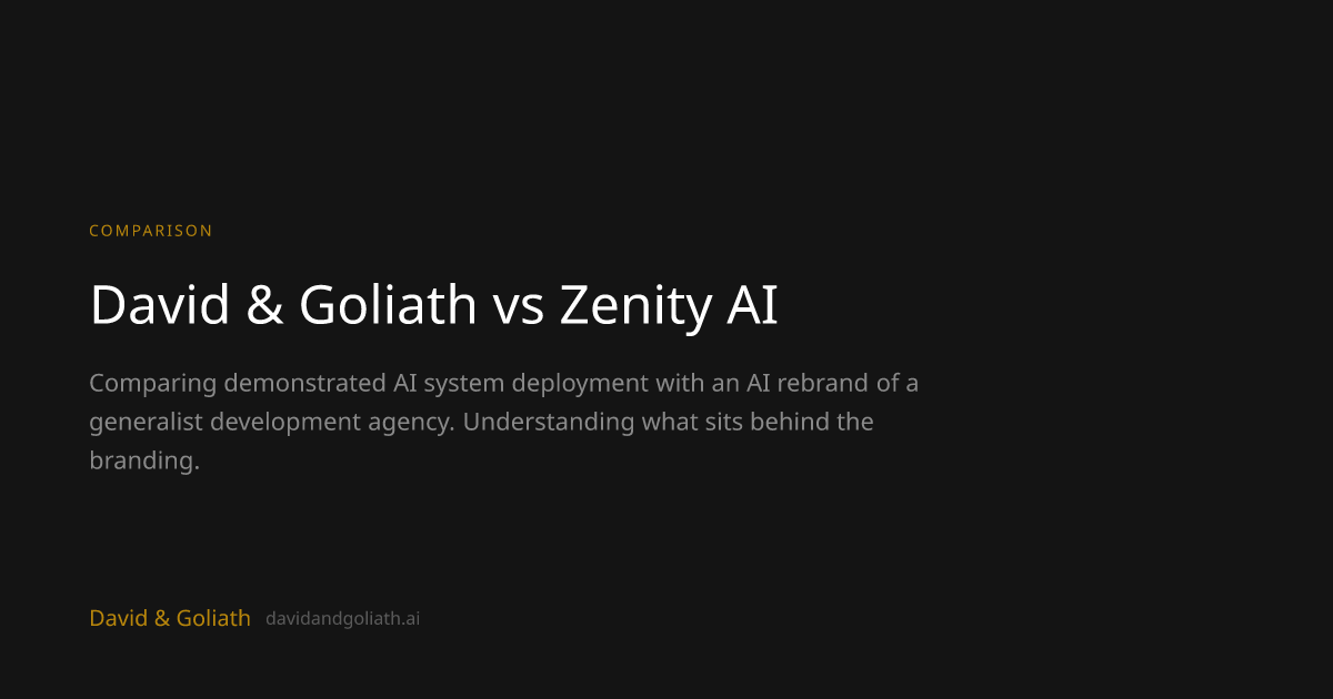 David & Goliath vs Zenity AI | AI Systems vs AI Rebrand | David & Goliath